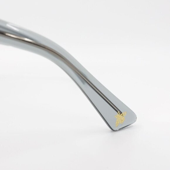 Gucci GG0022 Oversized Acetate Sunglasses Gray OS - Picture 7 of 16